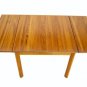 Danish Mid Century Modern Teak Square Dining Table 2 Leafs Near Mint