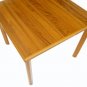 Danish Mid Century Modern Teak Square Dining Table 2 Leafs Near Mint