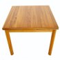 Danish Mid Century Modern Teak Square Dining Table 2 Leafs Near Mint
