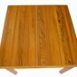 Danish Mid Century Modern Teak Square Dining Table 2 Leafs Near Mint