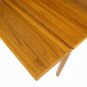 Danish Mid Century Modern Teak Square Dining Table 2 Leafs Near Mint