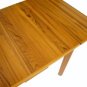 Danish Mid Century Modern Teak Square Dining Table 2 Leafs Near Mint