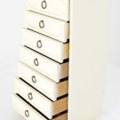 Faux Bamboo White Lacquer Lingerie Chest Dresser Cabinet by Drexel