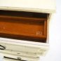 Faux Bamboo White Lacquer Lingerie Chest Dresser Cabinet by Drexel