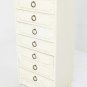Faux Bamboo White Lacquer Lingerie Chest Dresser Cabinet by Drexel