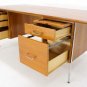 Danish Mid century Modern Teak Desk Writing Table by Dansk Design Denmark