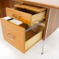 Danish Mid century Modern Teak Desk Writing Table by Dansk Design Denmark