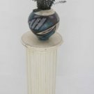Vintage Antique Round Carved Wood Pedestal Column Stand