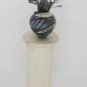 Vintage Antique Round Carved Wood Pedestal Column Stand