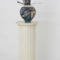 Vintage Antique Round Carved Wood Pedestal Column Stand