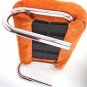 Mid Century Modern Tubular Chrome Suede Upholstery Lounge Chair Ottoman Bauhaus