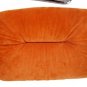 Mid Century Modern Tubular Chrome Suede Upholstery Lounge Chair Ottoman Bauhaus