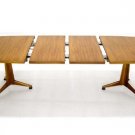 Mid Century Modern Walnut Dining Table With 2 Leafs by John Widdicomb