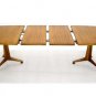 Mid Century Modern Walnut Dining Table With 2 Leafs by John Widdicomb