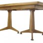 Mid Century Modern Walnut Dining Table With 2 Leafs by John Widdicomb