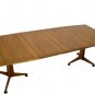 Mid Century Modern Walnut Dining Table With 2 Leafs by John Widdicomb