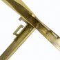 Mastercraft Gold Brass Glass Coffee Table Mid Century Modern