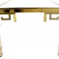 Mastercraft Gold Brass Glass Coffee Table Mid Century Modern