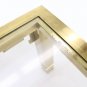 Mastercraft Gold Brass Glass Coffee Table Mid Century Modern