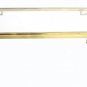 Mastercraft Gold Brass Glass Coffee Table Mid Century Modern