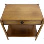 Pair of Danish Mid Century Modern End Tables NIghtstands Drawers Clean.