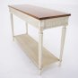 Beacon Hill French Provincial Decorative Walnut Sofa Console Table Drawers