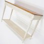Beacon Hill French Provincial Decorative Walnut Sofa Console Table Drawers