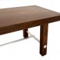 Mid Century Modern 2" Solid Walnut Top Coffee Table