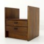 Danish Mid Century Modern Walnut End Table Nightstand