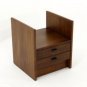 Danish Mid Century Modern Walnut End Table Nightstand