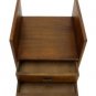 Danish Mid Century Modern Walnut End Table Nightstand