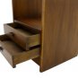 Danish Mid Century Modern Walnut End Table Nightstand