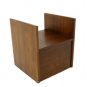 Danish Mid Century Modern Walnut End Table Nightstand