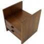 Danish Mid Century Modern Walnut End Table Nightstand