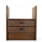 Danish Mid Century Modern Walnut End Table Nightstand
