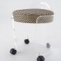 Mid Century Modern Lucite Bench Stool New Upholstery.