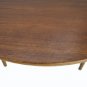 Danish Mid Century Modern Round Coffee Table Teak Made in Sweden