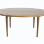 Danish Mid Century Modern Round Coffee Table Teak Made in Sweden