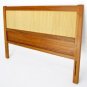 Danish Modern Teak Full Size Headboard Bed Mint
