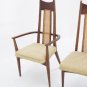 Set of 6 Mid Century Modern Walnut Dining Chairs Adrian Pearsall New Upholstery.