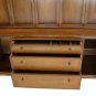 2 Part Mid Century Danish Modern Breakfront Sideboard Credenza Cabinet Walnut