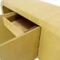 Lacquered Textile Wrapped Credenza atr. to Karl Springer Mid Century Modern