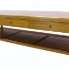 Paul McCobb Calvin Mid Century Modern Coffee Table Drawers Magazine Shelf Rack