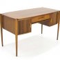 Danish Modern Tambour Doors Walnut Desk NICE!