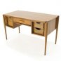 Danish Modern Tambour Doors Walnut Desk NICE!