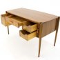 Danish Modern Tambour Doors Walnut Desk NICE!