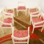 Set of Six Chairs by Vico Magistretti for Stendig with Marimekko Fabric Finland