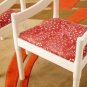 Set of Six Chairs by Vico Magistretti for Stendig with Marimekko Fabric Finland