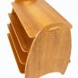 Danish Mid Century Modern Teak Magazine Rack End Table