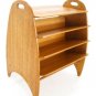 Danish Mid Century Modern Teak Magazine Rack End Table